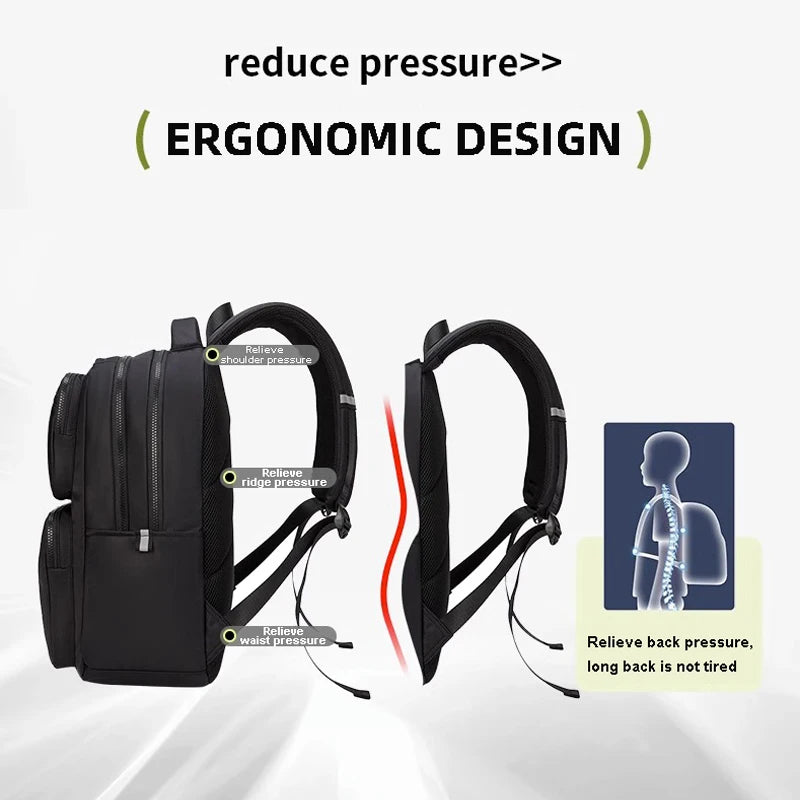 New Waterproof School Backpack Female Fashion Laptop Bag for Women 15 Inch Airplane Travel Backpack Men Mochila Large Capacity