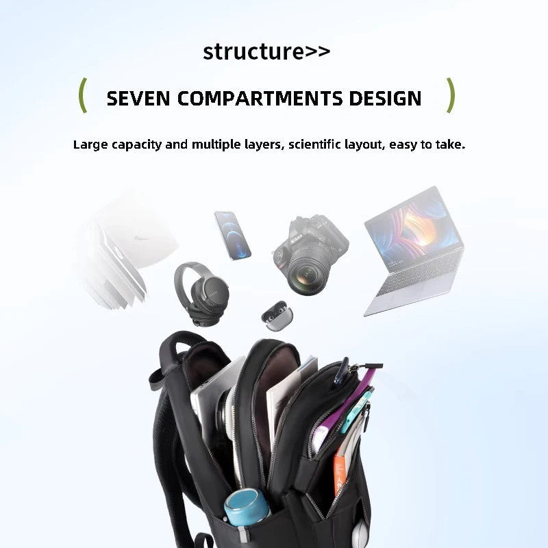 New Waterproof School Backpack Female Fashion Laptop Bag for Women 15 Inch Airplane Travel Backpack Men Mochila Large Capacity