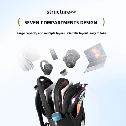 New Waterproof School Backpack Female Fashion Laptop Bag for Women 15 Inch Airplane Travel Backpack Men Mochila Large Capacity