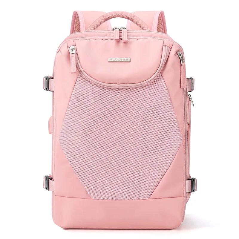 New Waterproof Women Travel Backpack High Quality Multifunction 15.6 Inch Business Laptop Backpacks WIth Independent Shoe Bag