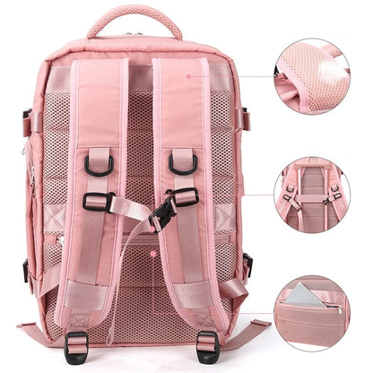 New Waterproof Women Travel Backpack High Quality Multifunction 15.6 Inch Business Laptop Backpacks WIth Independent Shoe Bag
