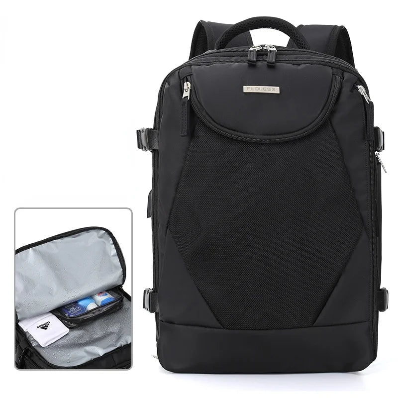 New Waterproof Women Travel Backpack High Quality Multifunction 15.6 Inch Business Laptop Backpacks WIth Independent Shoe Bag