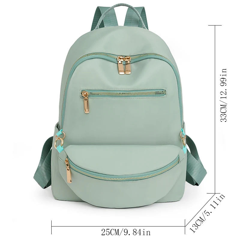 New Woman Backpacks Lady Nylon Backpacks with Detachable Storage Pocket Female 2 Pcs Set Travel Backpack Women Shoulder Bags