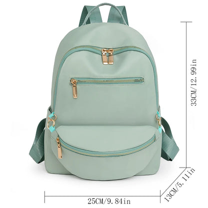 New Woman Backpacks Lady Nylon Backpacks with Detachable Storage Pocket Female 2 Pcs Set Travel Backpack Women Shoulder Bags