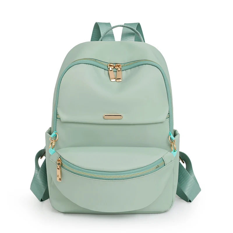 New Woman Backpacks Lady Nylon Backpacks with Detachable Storage Pocket Female 2 Pcs Set Waterproof Backpack Women Shoulder Bags