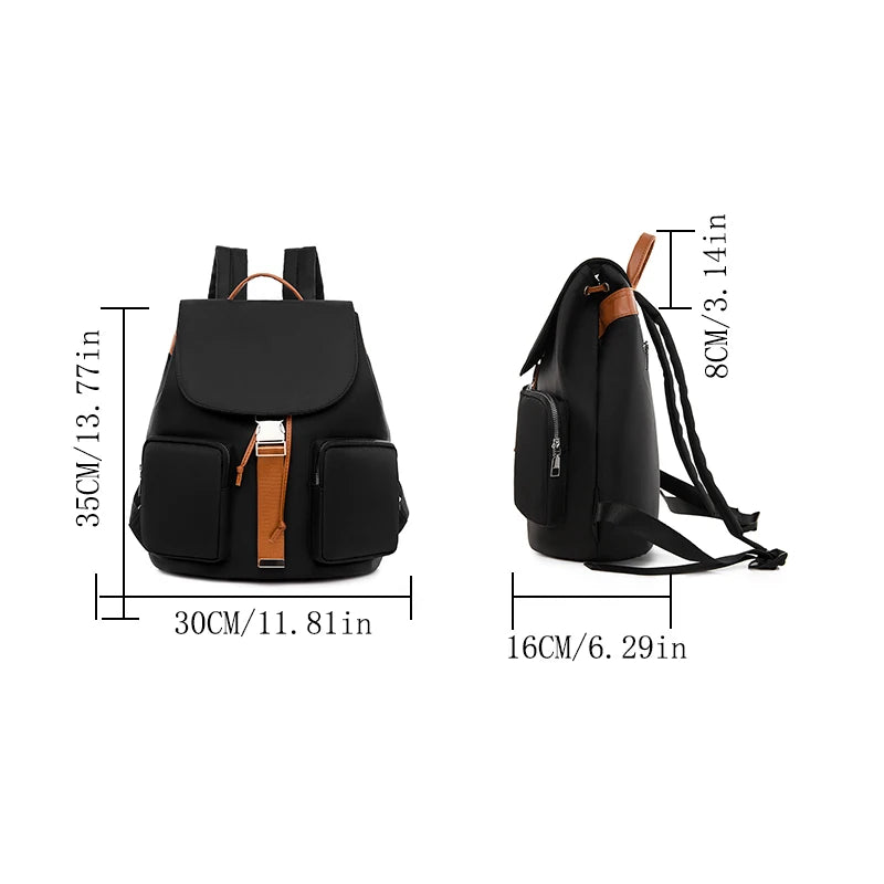 New Women Backpacks Designer Multifunctional Casual Travel Knapsack  Large Capacity School Bag for Teenage Girl Female Bookpack