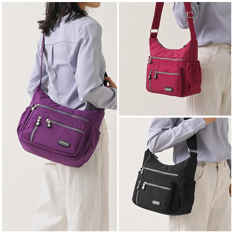 New Women Bag Nylon Waterproof Messenger Bags For Lady Crossbody Shoulder Bag Casual Handbags High Quality Multifunctional
