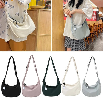 New Women Bags Japanese Harajuku Simple Shoulder Bag All-matching Solid Korean-Styleins Girl Messenger Bag Dating Crossbody Bags