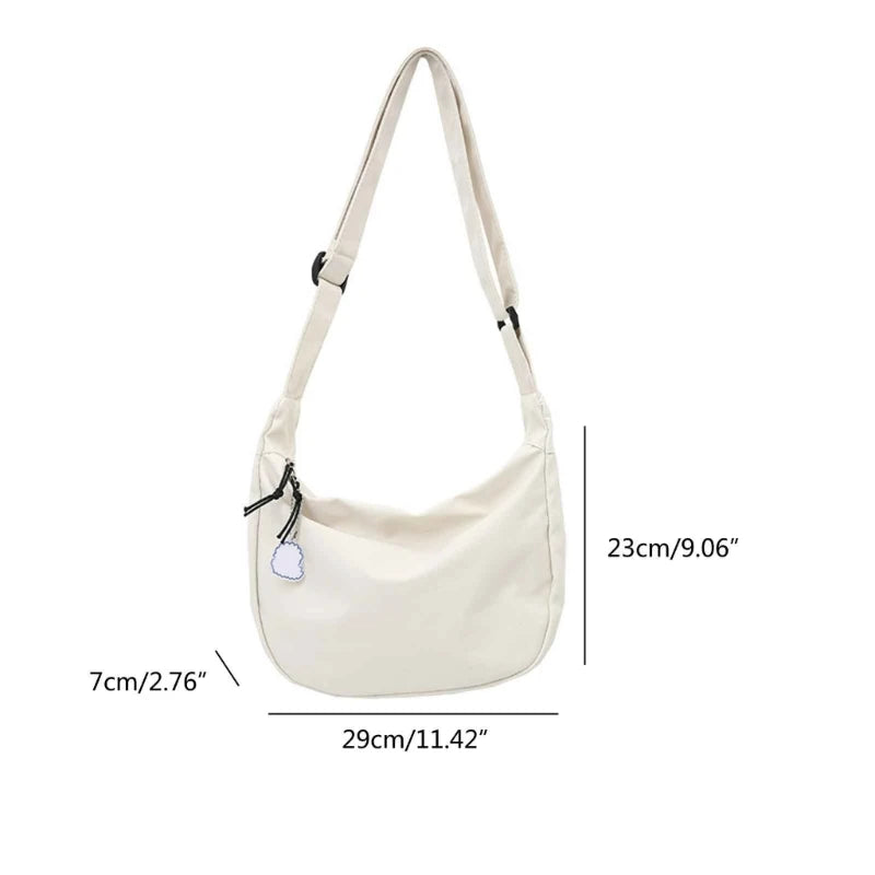 New Women Bags Japanese Harajuku Simple Shoulder Bag All-matching Solid Korean-Styleins Girl Messenger Bag Dating Crossbody Bags