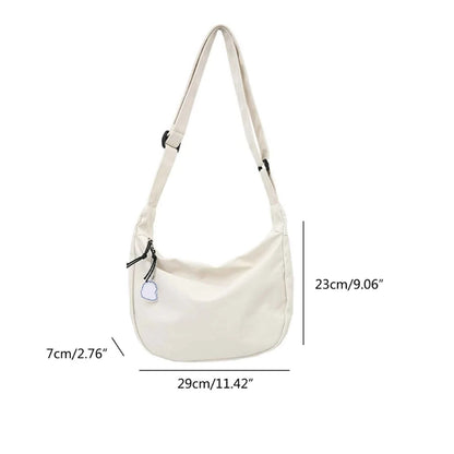 New Women Bags Japanese Harajuku Simple Shoulder Bag All-matching Solid Korean-Styleins Girl Messenger Bag Dating Crossbody Bags