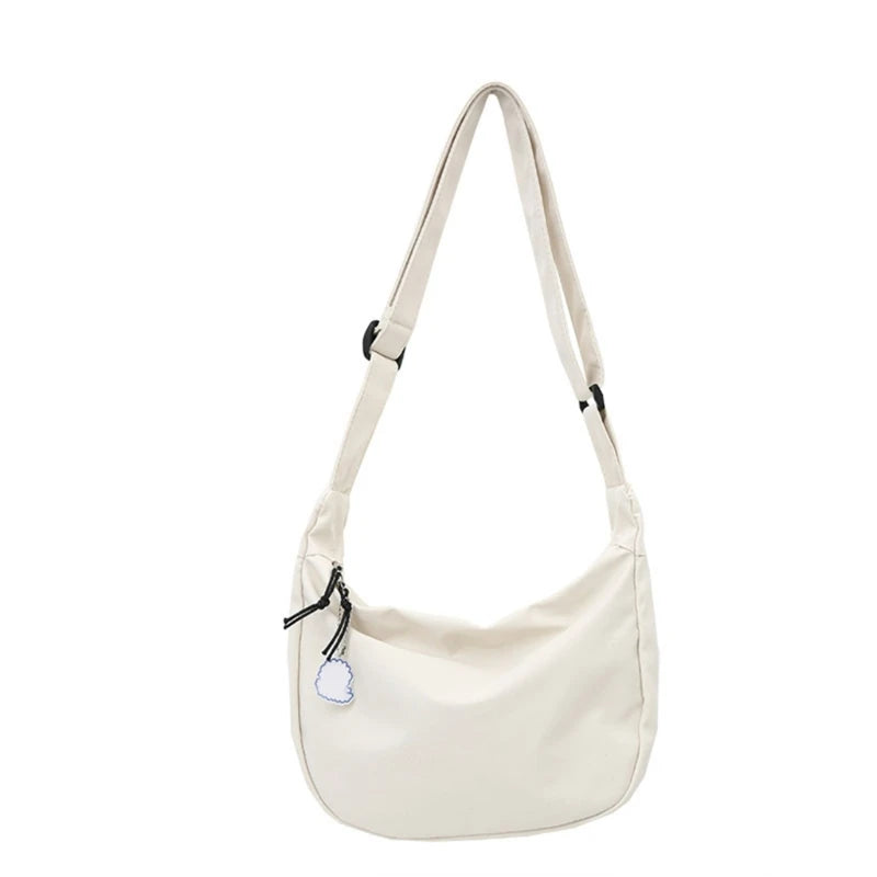 New Women Bags Japanese Harajuku Simple Shoulder Bag All-matching Solid Korean-Styleins Girl Messenger Bag Dating Crossbody Bags