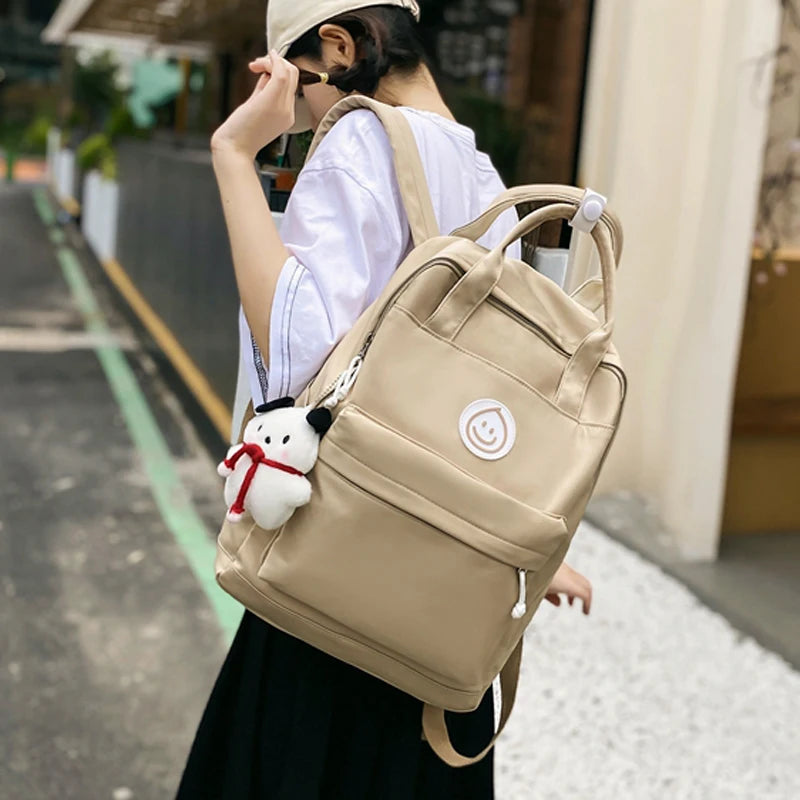 New Women College Backpack Men Female Cool Travel Book Bag Girl Boy Laptop Student Fashion School Bags For Teenage Girls Boys