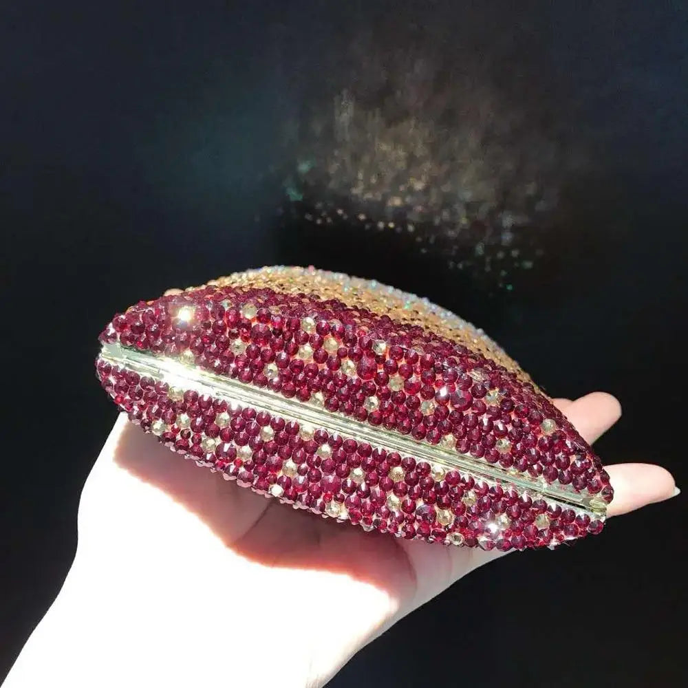 New Women Evening Bags with Handle Chain Shoulder bags Handbags Woman Designer Rhinestones Evening bag Party clutches Bags purse