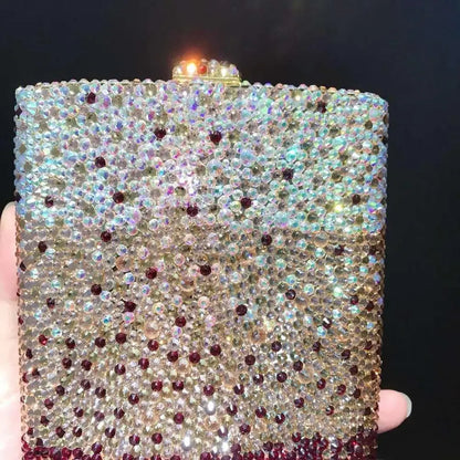 New Women Evening Bags with Handle Chain Shoulder bags Handbags Woman Designer Rhinestones Evening bag Party clutches Bags purse