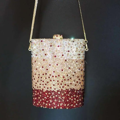 New Women Evening Bags with Handle Chain Shoulder bags Handbags Woman Designer Rhinestones Evening bag Party clutches Bags purse