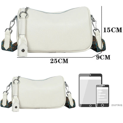 New Women Genuine Leather Shoulder Bags Female Multifunctional Large Capacity Shoulder Bags Fashion Crossbody Bags For Ladies