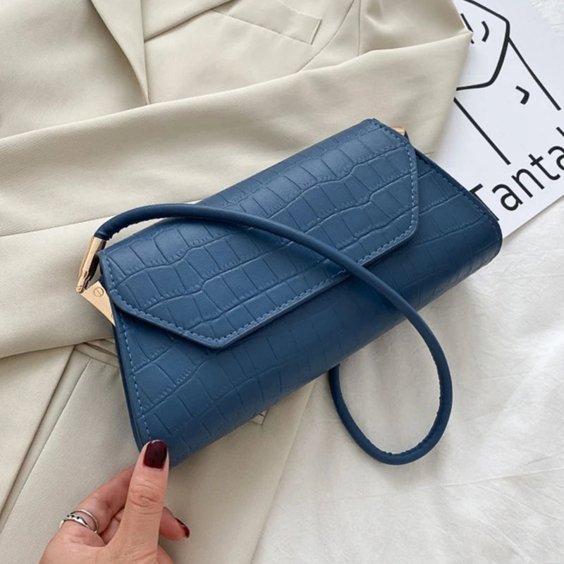 New Women Handbag Exquisite Retro PU-leather Shoulder Bag Stylish Underarm Bag Casual Solid Color Dating Shopping Fashion Bags