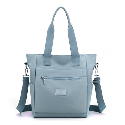 New Women Handbags Fashion Waterproof Oxford Tote Casual Nylon Shoulder Bag Mummy Large Capacity Canvas Top-handle Travel Bag