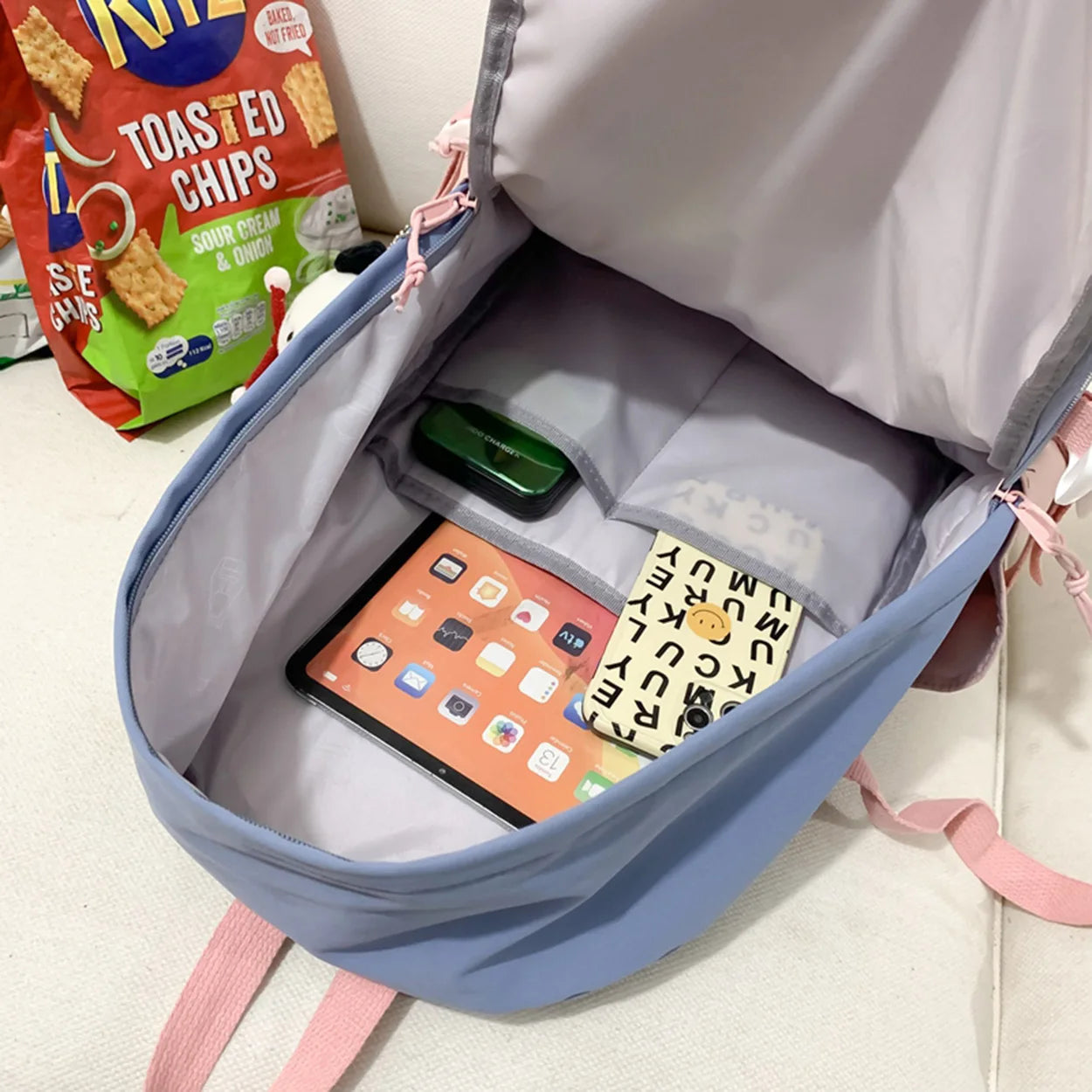 New Women High Capacity Kawaii College Backpack Waterproof Female Travel Cute School Bag Nylon Laptop Girl Book Bag Lady Fashion