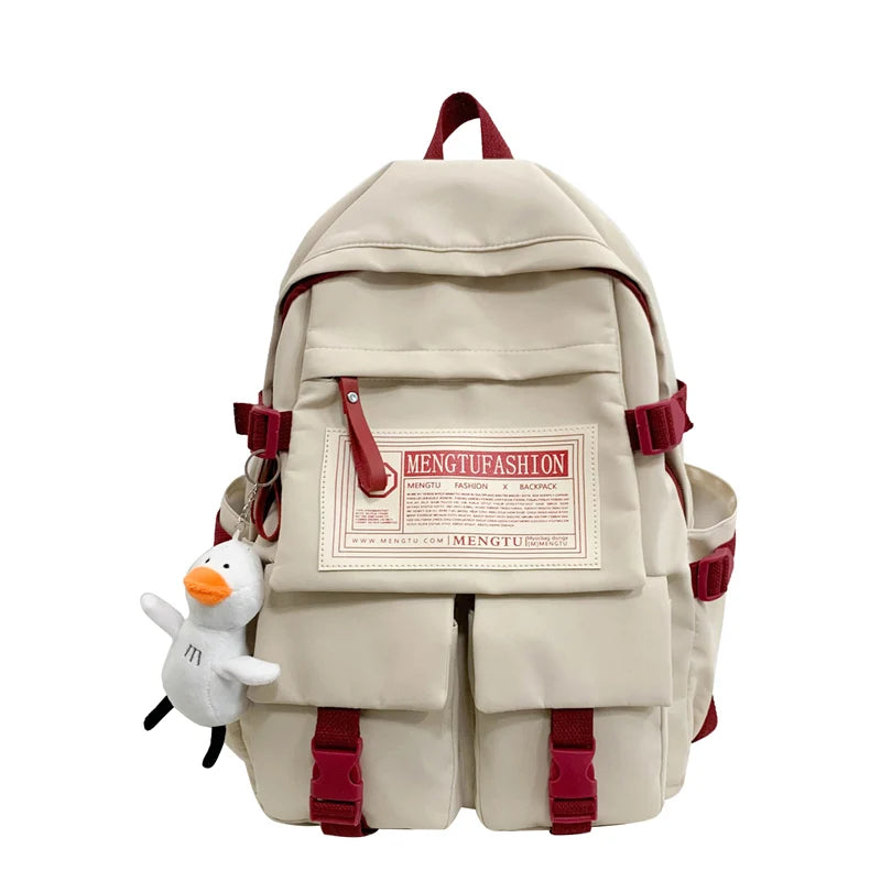 New Women High Capacity Student Backpack Girl Travel Leisure School Bag Lady Nylon Book Fashion Female Laptop College Kawaii Bag