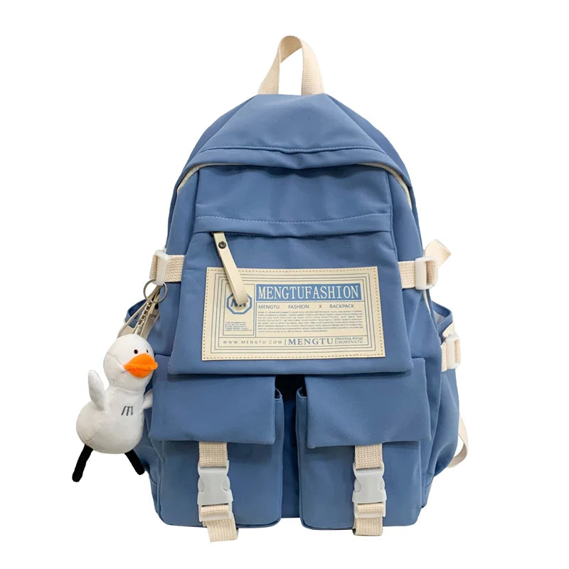New Women High Capacity Student Backpack Girl Travel Leisure School Bag Lady Nylon Book Fashion Female Laptop College Kawaii Bag