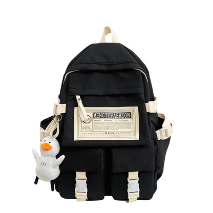 New Women High Capacity Student Backpack Girl Travel Leisure School Bag Lady Nylon Book Fashion Female Laptop College Kawaii Bag