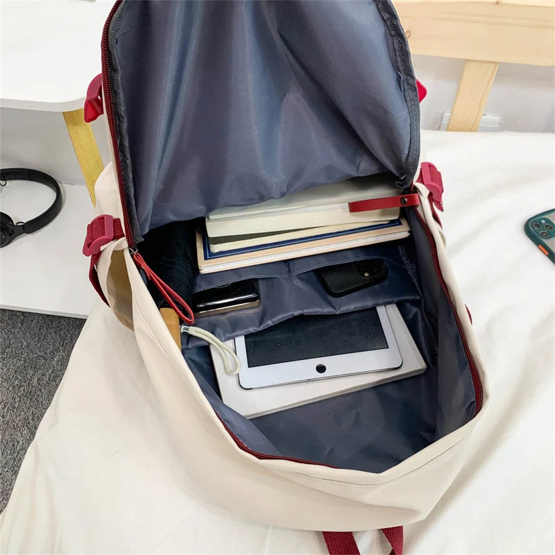 New Women High Capacity Student Backpack Girl Travel Leisure School Bag Lady Nylon Book Fashion Female Laptop College Kawaii Bag