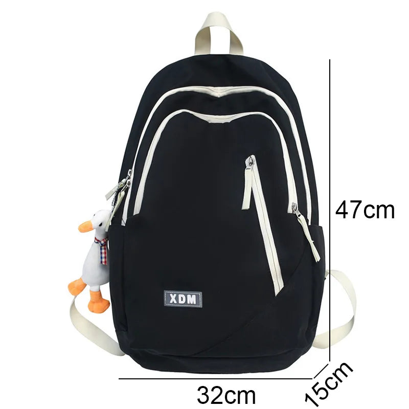 New Women High Capacity Trendy School Bag Girl Travel Book Backpack Cool Fashion Female Laptop Bag Lady College Backpack Student