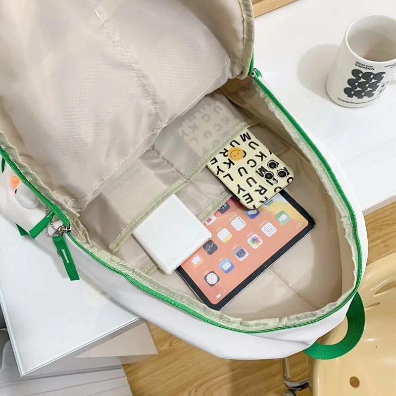 New Women High Capacity Trendy School Bag Girl Travel Book Backpack Cool Fashion Female Laptop Bag Lady College Backpack Student