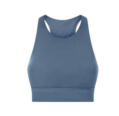 New Women High Collar Vest Sporty Top Bra