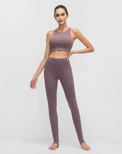 New Women High Collar Vest Sporty Top Bra