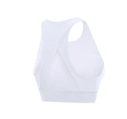 New Women High Collar Vest Sporty Top Bra