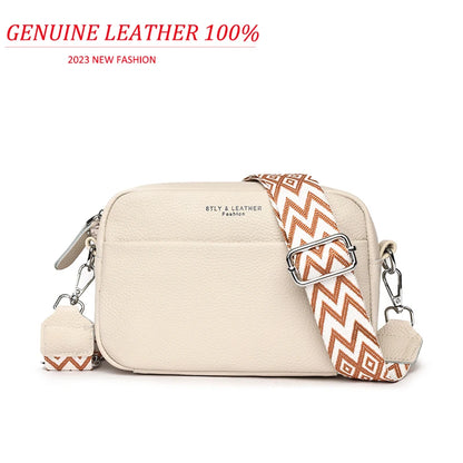 New Women Luxury Handbag High Quality Shoulder Bags Ladies Messenger Bag Lichee Pattern Genuine Leather Crossbody Bag Sac A Main
