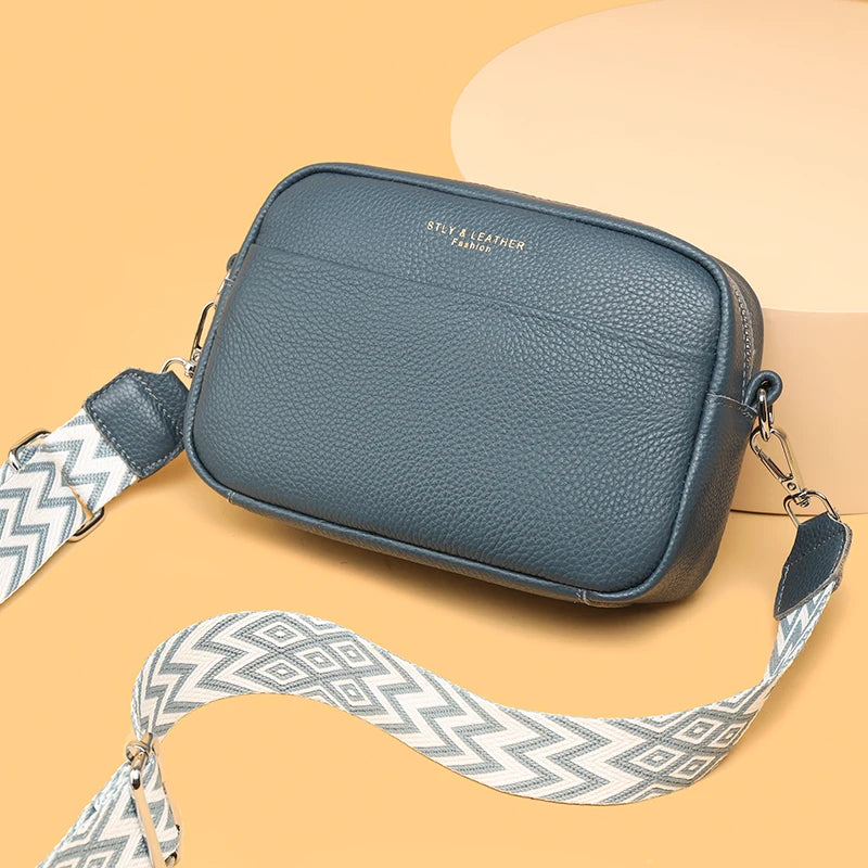 New Women Luxury Handbag High Quality Shoulder Bags Ladies Messenger Bag Lichee Pattern Genuine Leather Crossbody Bag Sac A Main
