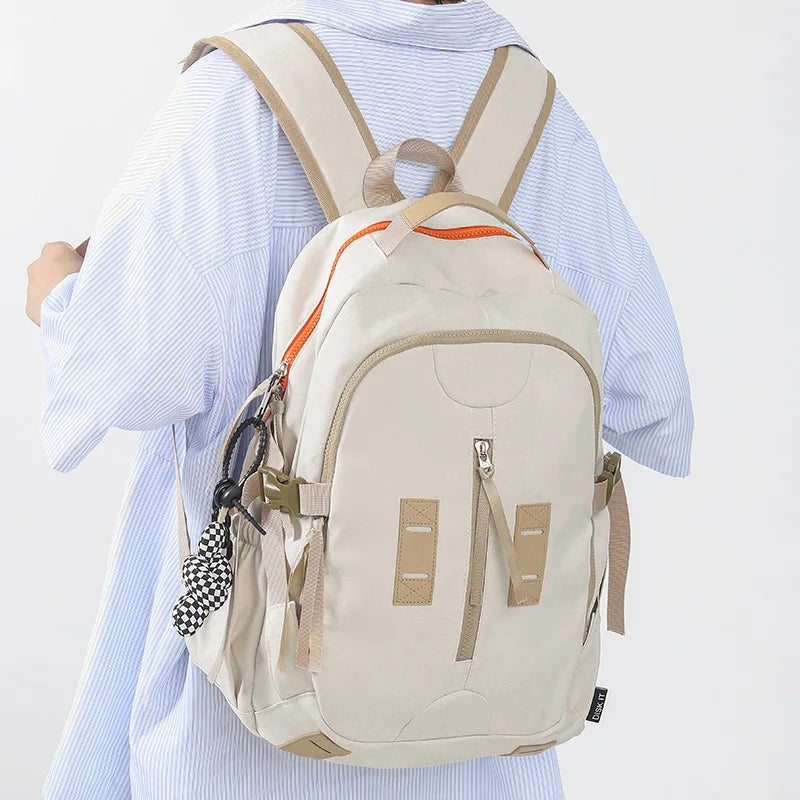 New Women Male Laptop College Backpack Fashion Girl Boy Nylon High Capacity Ladies Leisure School Bag Men Female Travel Book Bag