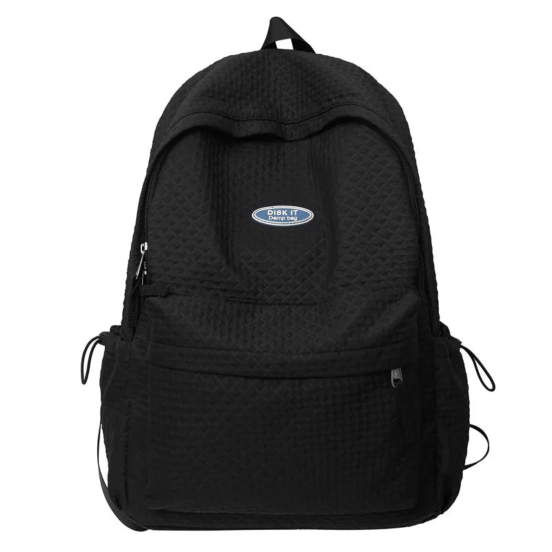 New Women Male Trendy Backpack Men Female Black Travel Book Bag Fashion Lady Laptop College Backpack Girl Boy Leisure School Bag