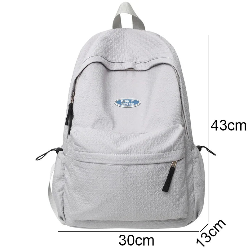 New Women Male Trendy Backpack Men Female Black Travel Book Bag Fashion Lady Laptop College Backpack Girl Boy Leisure School Bag