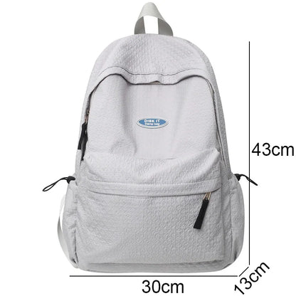 New Women Male Trendy Backpack Men Female Black Travel Book Bag Fashion Lady Laptop College Backpack Girl Boy Leisure School Bag