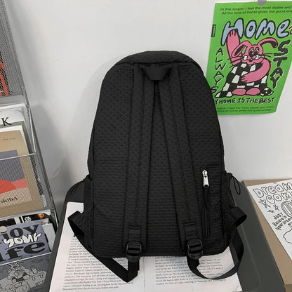 New Women Male Trendy Backpack Men Female Black Travel Book Bag Fashion Lady Laptop College Backpack Girl Boy Leisure School Bag