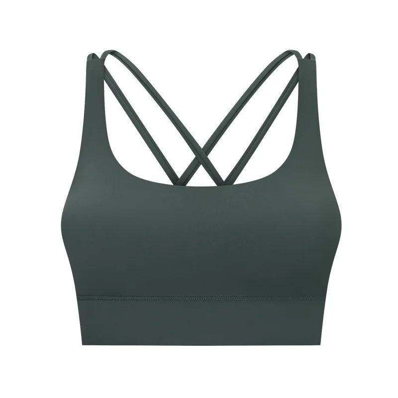 New Women Sleeveless Tank  Sporty Top With Bra