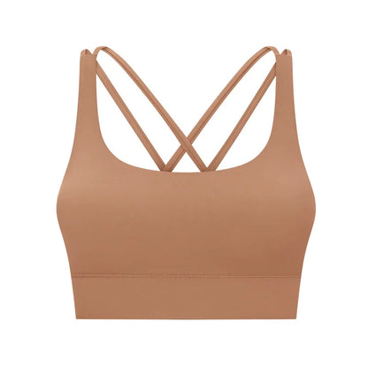 New Women Sleeveless Tank  Sporty Top With Bra