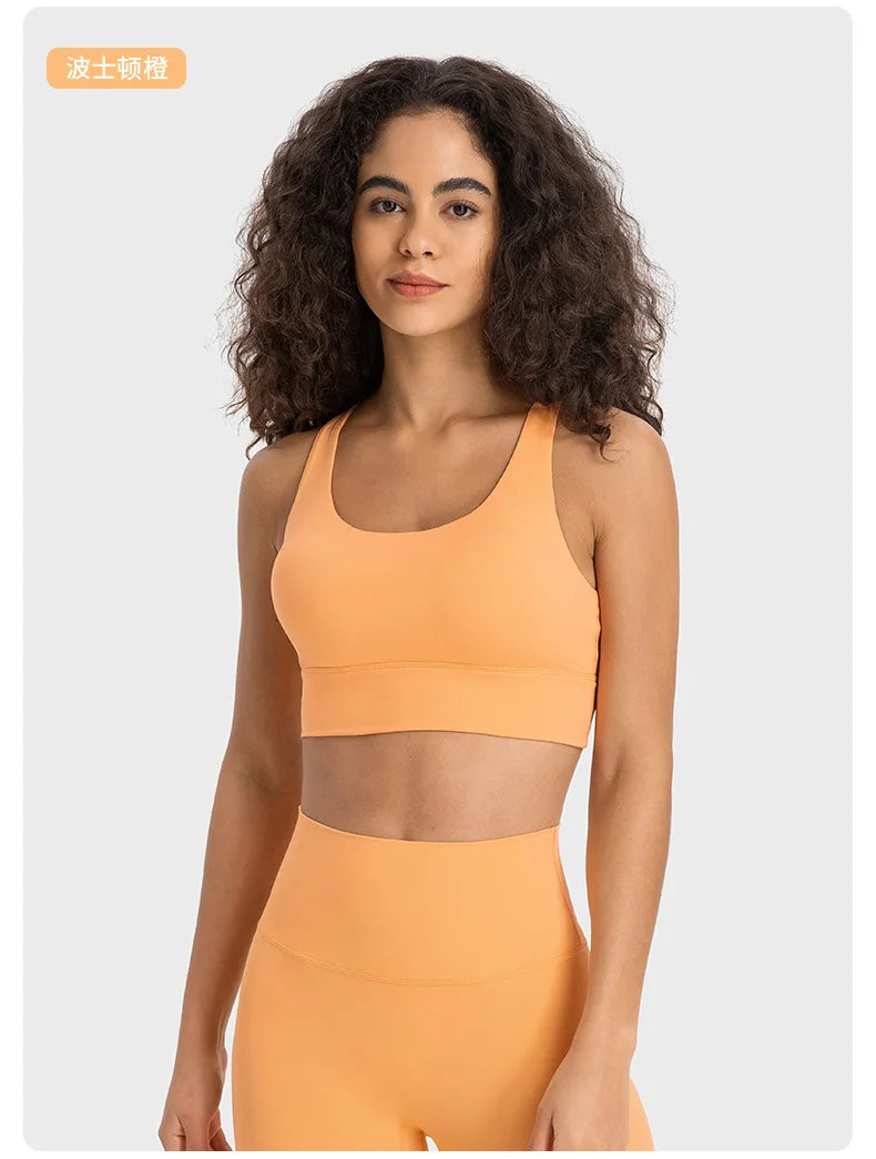 New Women Sleeveless Tank  Sporty Top With Bra