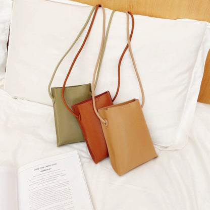 New Women Small Shoulder Bags PU Leather Handbags Fashion Female Large Capacity Crossbody Bags for Lady Solid Flap Phone Wallets