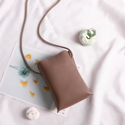 New Women Small Shoulder Bags PU Leather Handbags Fashion Female Large Capacity Crossbody Bags for Lady Solid Flap Phone Wallets