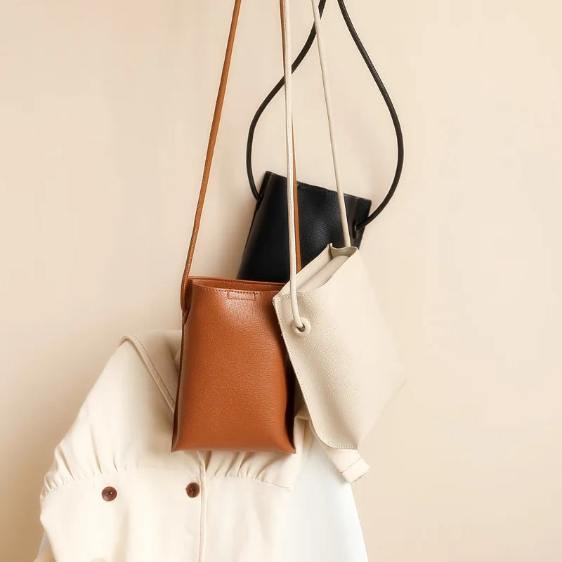 New Women Small Shoulder Bags PU Leather Handbags Fashion Female Large Capacity Crossbody Bags for Lady Solid Flap Phone Wallets