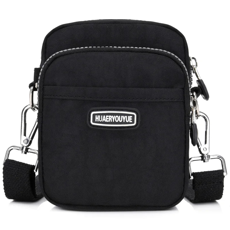 New Women Waterproof Nylon Shoulder Bag Mini Portable Crossbody Bags For Women Multifunction Ladies Mobile Phone Bag Waist pack