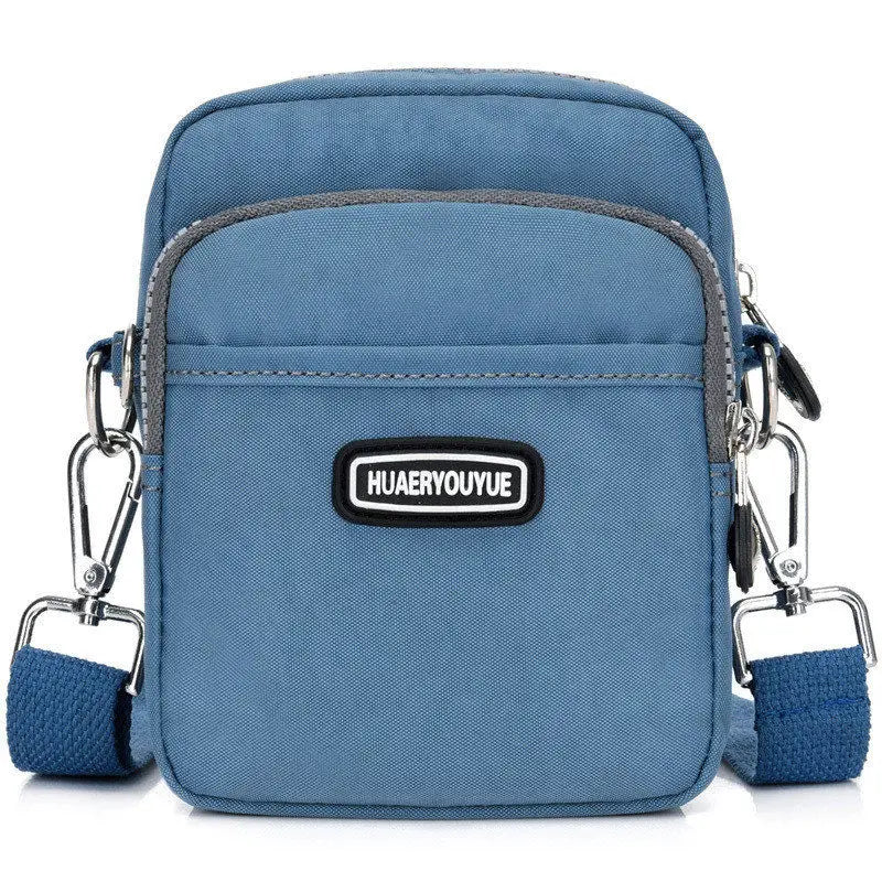 New Women Waterproof Nylon Shoulder Bag Mini Portable Crossbody Bags For Women Multifunction Ladies Mobile Phone Bag Waist pack