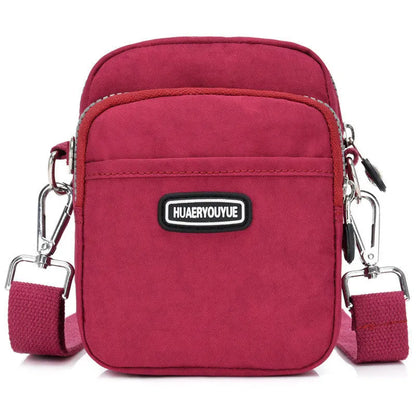 New Women Waterproof Nylon Shoulder Bag Mini Portable Crossbody Bags For Women Multifunction Ladies Mobile Phone Bag Waist pack