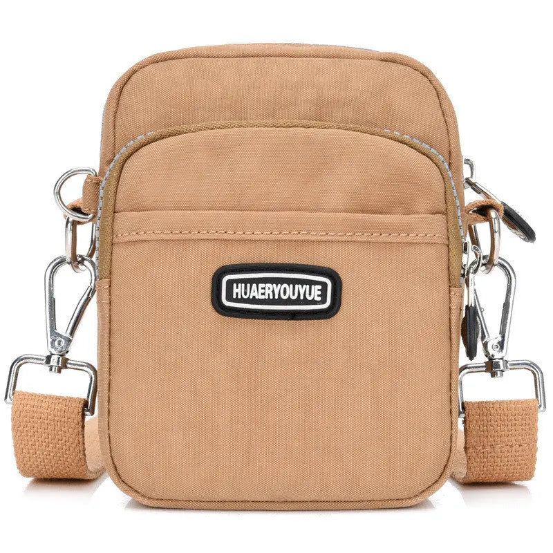 New Women Waterproof Nylon Shoulder Bag Mini Portable Crossbody Bags For Women Multifunction Ladies Mobile Phone Bag Waist pack