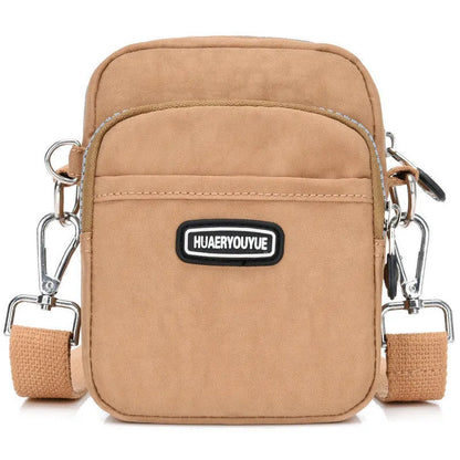 New Women Waterproof Nylon Shoulder Bag Mini Portable Crossbody Bags For Women Multifunction Ladies Mobile Phone Bag Waist pack